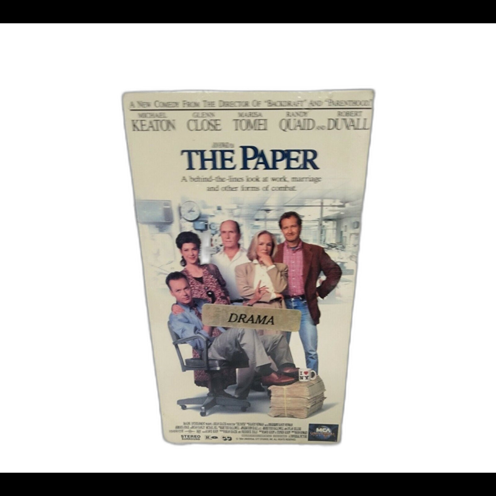 New The Paper VHS Movie Tape